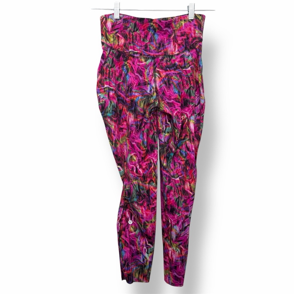 Lululemon Base Pace HR Running Tight 25" Leggings Hyper Flow Pink Multi 10 - Picture 5 of 8